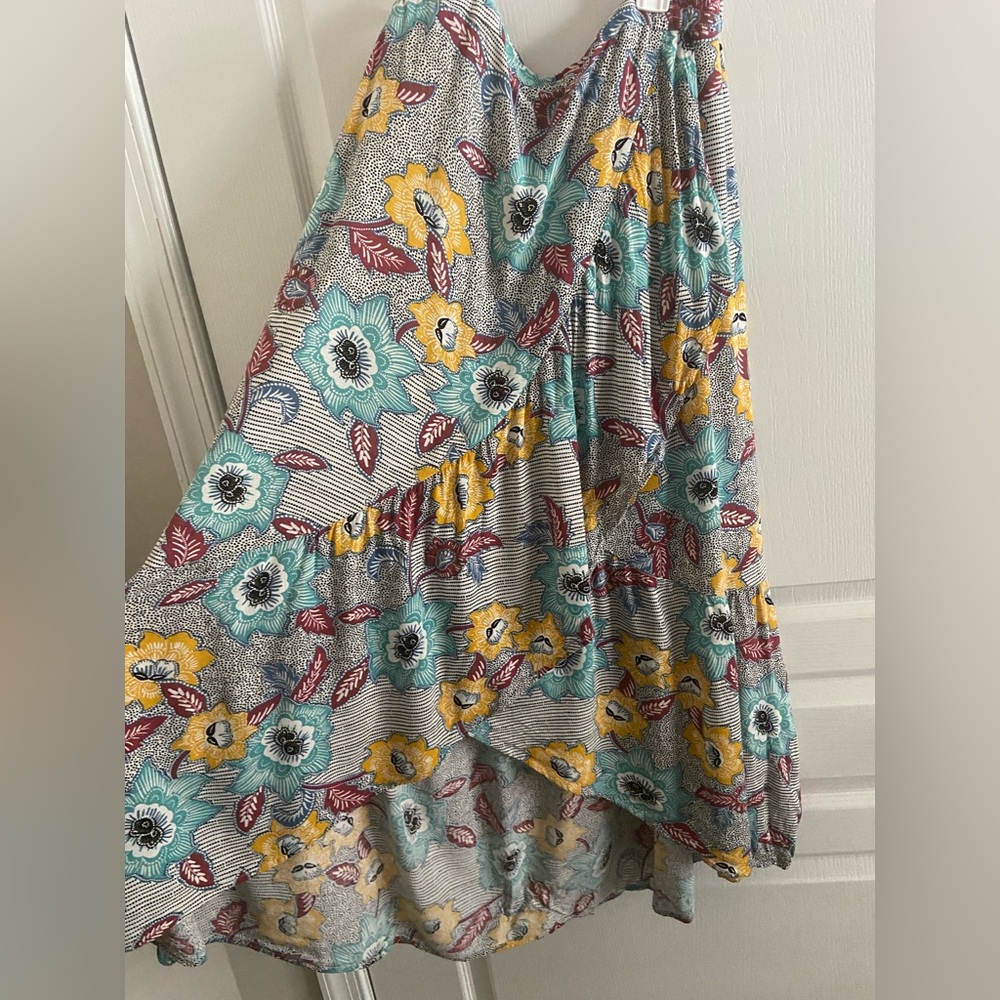 Multi-Color. Floral. Skirt.